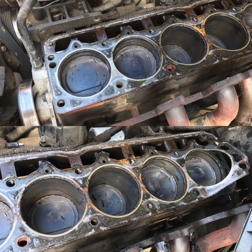 jeep cherokee 4.0l engine head rebuilt top-end restoration blown head gasket