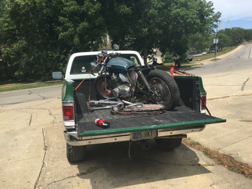 honda cb750 project bike motorcycle old 