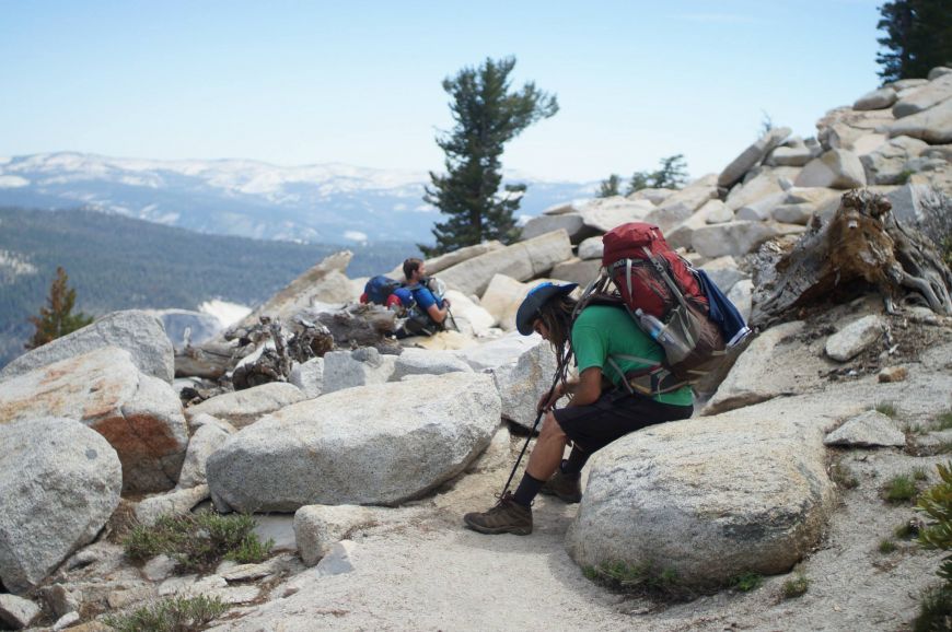 climbing up clouds rest in yosemite backpacking and hiking