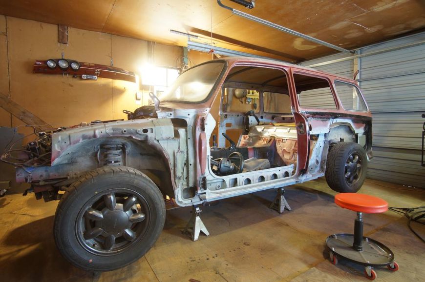 frame off restoration volkswagon squareback chassis swap miata frameswap